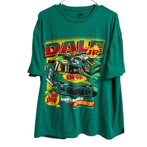 Jr Motorsports Dale Earnhardt Jr Sun Drop Car One Shirt Classic Tuff Green Sz XL